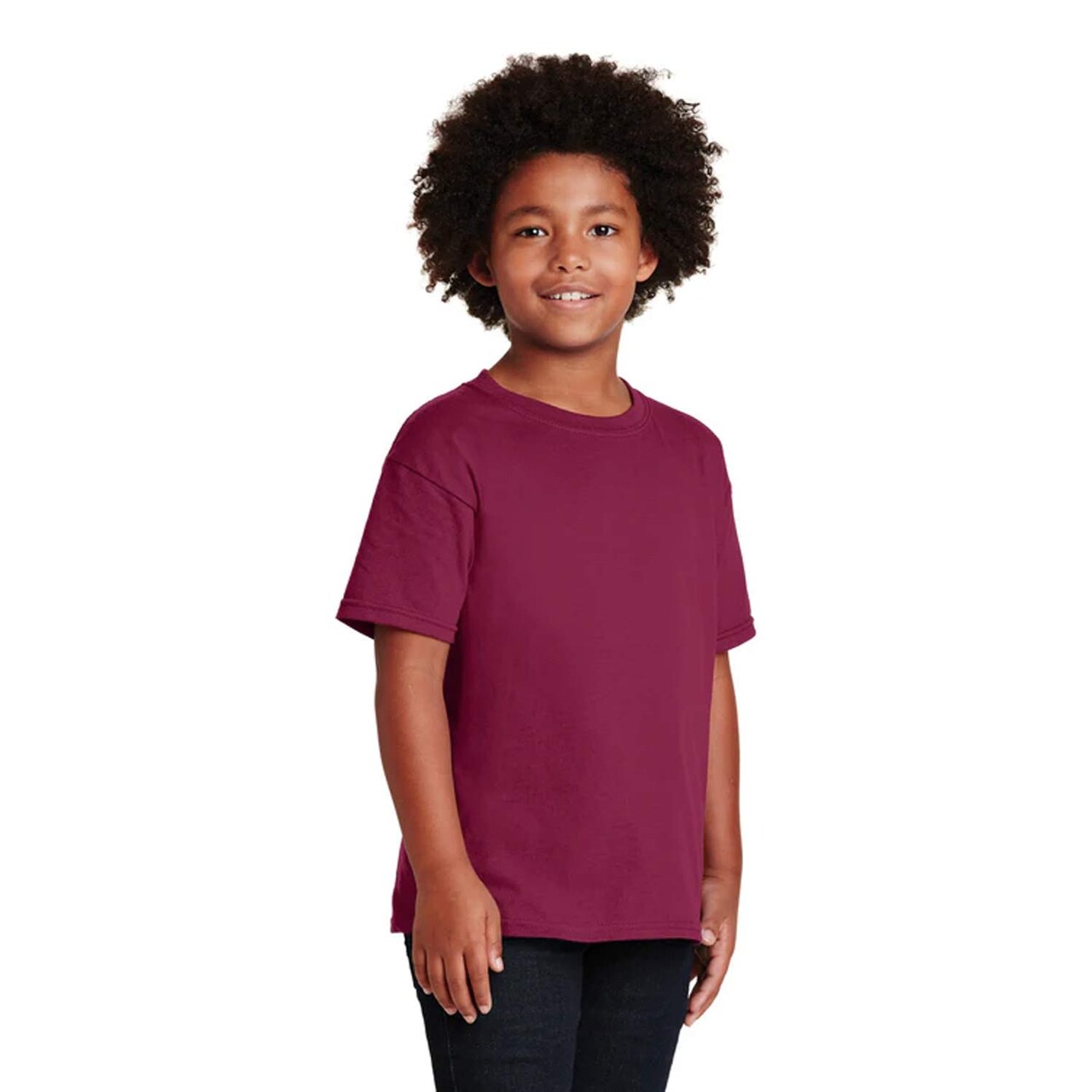 Gildan Heavy Cotton Youth Crewneck Short Sleeve T-Shirt 5000B – Kids Basic Tee for Everyday Wear